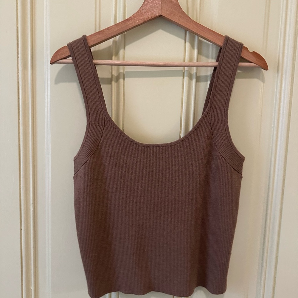 AYR Brown/Tan Ribbed Tank & Skirt